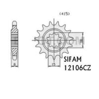 Přední řetězové kolečko Aprilia